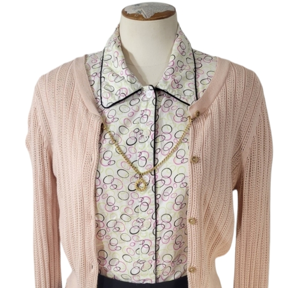 Vintage 1990's Tagents Button Down Blouse - Picture 2 of 11